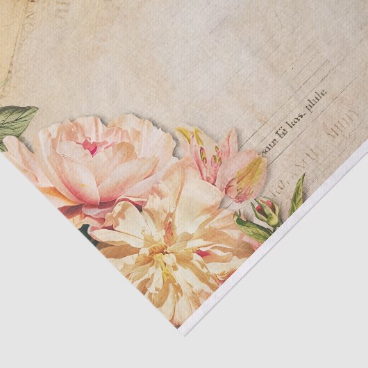 bloemscript decoupage print tissuepapier (Detail)