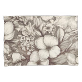 bloemsepiapatroon (10) kussensloop (Voorkant-Rechts)