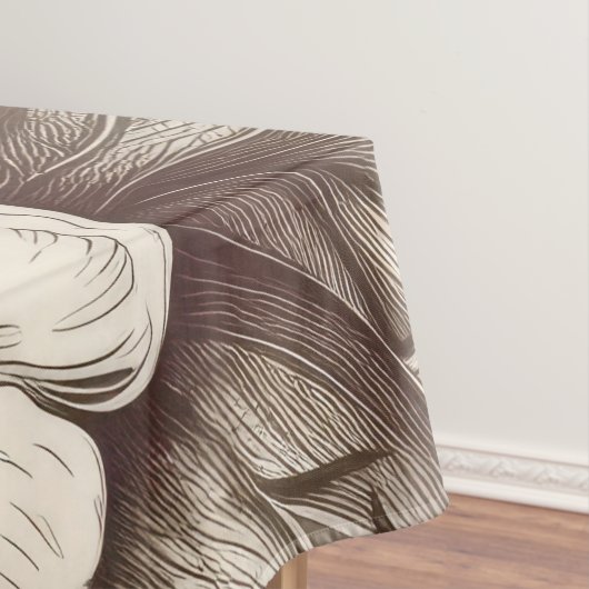  bloemsepiapatroon (10) tafelkleed (Voorbeeld)