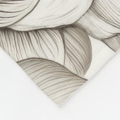  bloemsepiapatroon (11) fleece deken (Hoek)