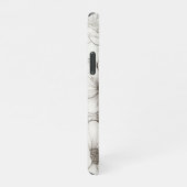 bloemsepiapatroon (11) iPhone hoesje (Rechterkant)