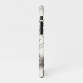 bloemsepiapatroon (11) iPhone hoesje (Linkerkant)