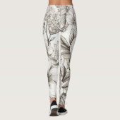  bloemsepiapatroon (11) leggings (Achterkant)