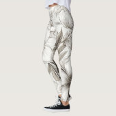  bloemsepiapatroon (11) leggings (Links)