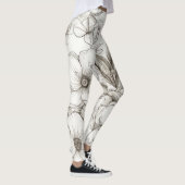  bloemsepiapatroon (11) leggings (Rechts)