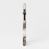 bloemsepiapatroon (12) iPhone hoesje (Linkerkant)