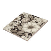  bloemsepiapatroon (12) tegeltje (Zijkant)