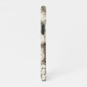  bloemsepiapatroon (13) iPhone hoesje (Rechterkant)