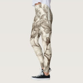  bloemsepiapatroon (13) leggings (Links)