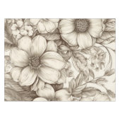  bloemsepiapatroon (13) tafelkleed (Voorkant (Horizontaal))