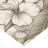  bloemsepiapatroon (13) tafelkleed (Gekanteld)