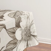  bloemsepiapatroon (14) tafelkleed (Voorbeeld)