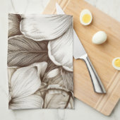  bloemsepiapatroon (15) theedoek (Quarter Fold)