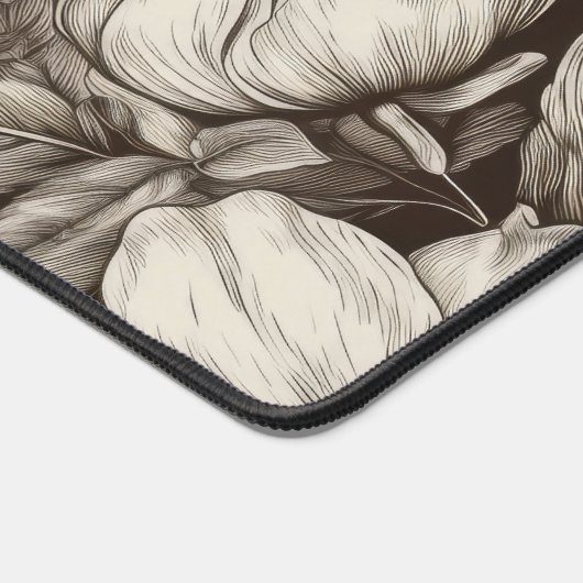 bloemsepiapatroon (1) bureaumat (Hoek)