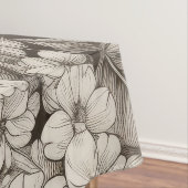 bloemsepiapatroon (1) tafelkleed (Voorbeeld)