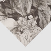 bloemsepiapatroon (1) tissuepapier (Detail)