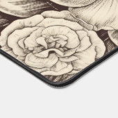 bloemsepiapatroon (2) bureaumat (Hoek)