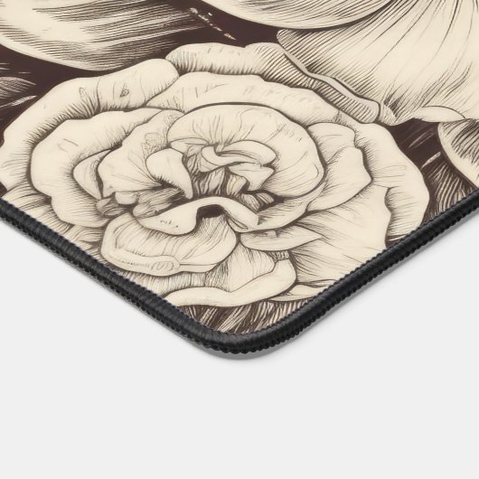  bloemsepiapatroon (2) bureaumat (Hoek)