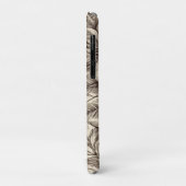  bloemsepiapatroon (2) Case-Mate iPhone case (Achterkant/links)