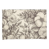 bloemsepiapatroon (2) kussensloop (Voorkant-Rechts)