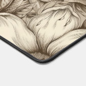  bloemsepiapatroon (3) bureaumat (Hoek)