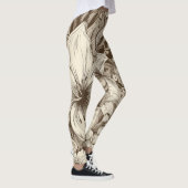 bloemsepiapatroon (3) leggings (Rechts)