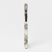 bloemsepiapatroon (5) iPhone hoesje (Linkerkant)