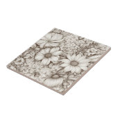  bloemsepiapatroon (5) tegeltje (Zijkant)