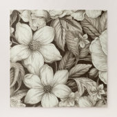  bloemsepiapatroon (6) legpuzzel (Verticaal)