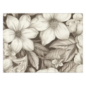  bloemsepiapatroon (6) tafelkleed (Voorkant (Horizontaal))