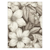  bloemsepiapatroon (6) tafelkleed (Voorkant)