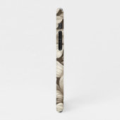 bloemsepiapatroon (7) iPhone hoesje (Linkerkant)