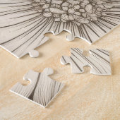 bloemsepiapatroon (8) legpuzzel (Zijkant)