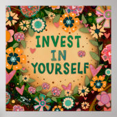 bloemsierkunst Inspirerende citaat Inspirerende Poster (Voorkant)