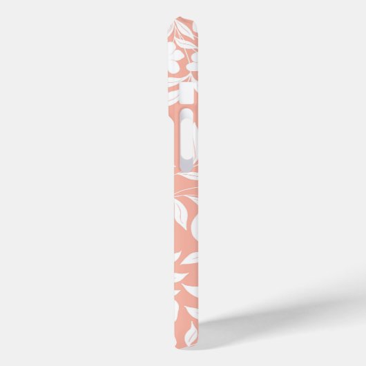 Bloemsilhouet op roze Case-Mate iPhone case (Achterkant / Links)