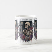 Bloemskelet met een vogelliefde koffiemok (Center)