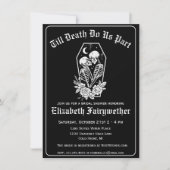 Bloemskelet tot de dood doen ons deel Vrijgezellen Kaart (Voorkant)