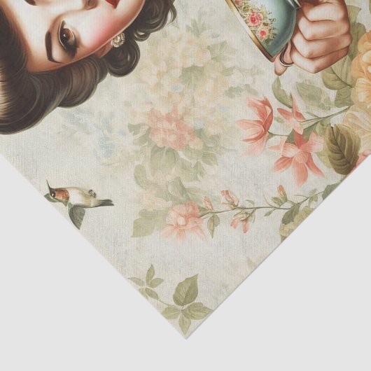 bloemspeld omhoog tissuepapier (Detail)