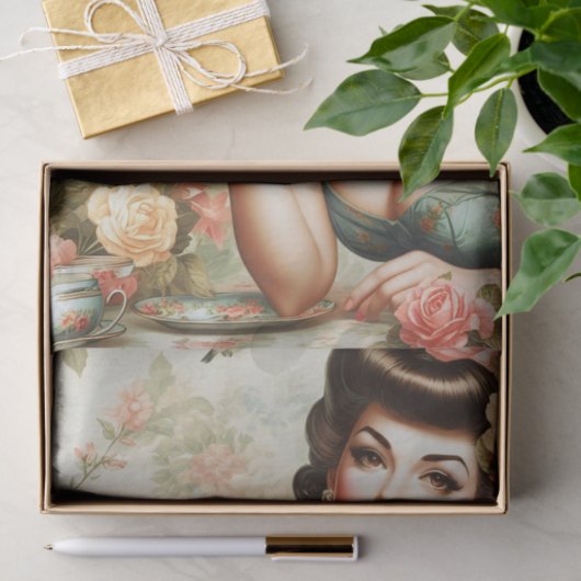  bloemspeld omhoog tissuepapier (Geschenk)