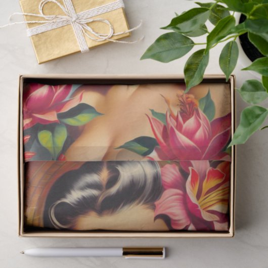 bloemspeld omhoog tissuepapier (Geschenk)