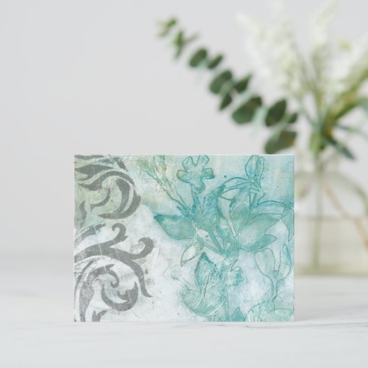 Bloemspuit II Briefkaart (Staand voorkant)