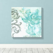 Bloemspuit II Canvas Afdruk (Insitu (Houten vloer))