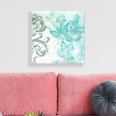 Bloemspuit II Canvas Afdruk (Insitu (Woonkamer))