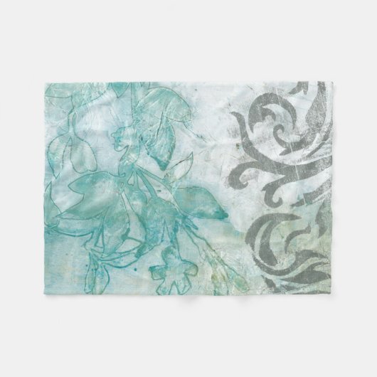 Bloemspuit II Fleece Deken (Voorkant (Horizontaal))