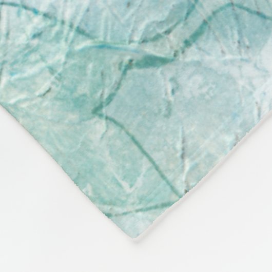 Bloemspuit II Fleece Deken (Hoek)