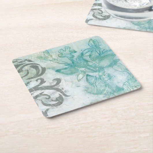 Bloemspuit II Kartonnen Onderzetters (Schuin)