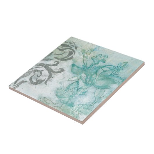 Bloemspuit II Tegeltje (Zijkant)