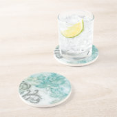 Bloemspuit II Zandsteen Onderzetter (Zijkant)