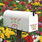 Bloemsteek mailbox sticker