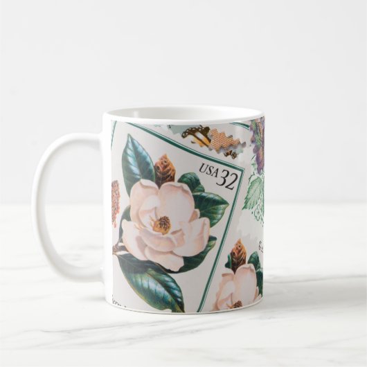  bloemstempel collectie koffiemok (Links)